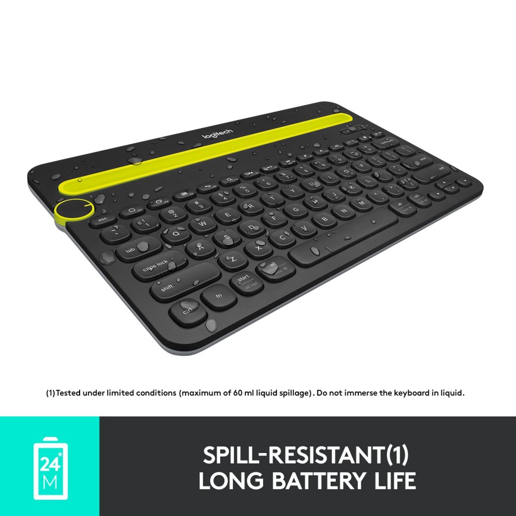 Logitech K480 Wireless Multi-Device Keyboard For Windows, Macos, With Pc, Mac, Laptop, Smartphone, Tablet - Black Logitech K480 Wireless Multi-Device Keyboard For Windows, Macos, With Pc, Mac, Laptop, Smartphone, Tablet - Black
