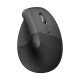 Logitech Lift Vertical Ergonomic Mouse, Wireless, Bluetooth or Logi Bolt USB Receiver, - Graphite