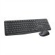 Logitech MK235 Wireless Keyboard and Mouse Set for Windows, 2.4 GHz Wireless Unifying USB Receiver- Black