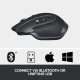 Logitech MX Master 2S Wireless Mouse, Multi-Device, Bluetooth or 2.4GHz Wireless with USB  OS - Black