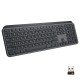 Logitech Mx Keys Advanced Illuminated Wireless Keyboard, Bluetooth, Tactile Responsive Typing, Backlit Keys, USB-C Black