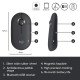 Logitech Pebble Wireless Mouse with Bluetooth or 2.4 GHz Receiver, Silent, Slim Computer Mouse  black