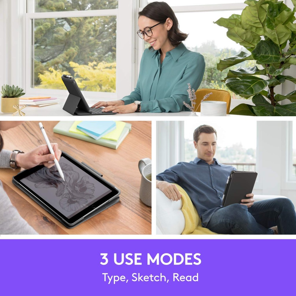 Logitech iPad Air (3rd Generation) Keyboard Case | Slim Folio with Integrated Wireless Keyboard (Graphite) Logitech iPad Air (3rd Generation) Keyboard Case | Slim Folio with Integrated Wireless Keyboard (Graphite)