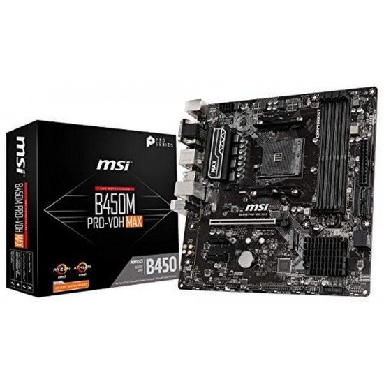 MSI B450M Pro-Vdh Max Gaming Fullat Motherboard Ddr4