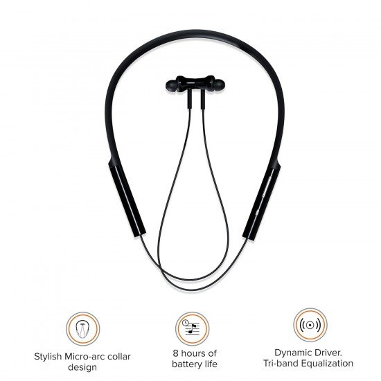 Mi Neckband Bluetooth Earphones with Dynamic Bass, Works with Voice Assistant, Bluetooth 5.0