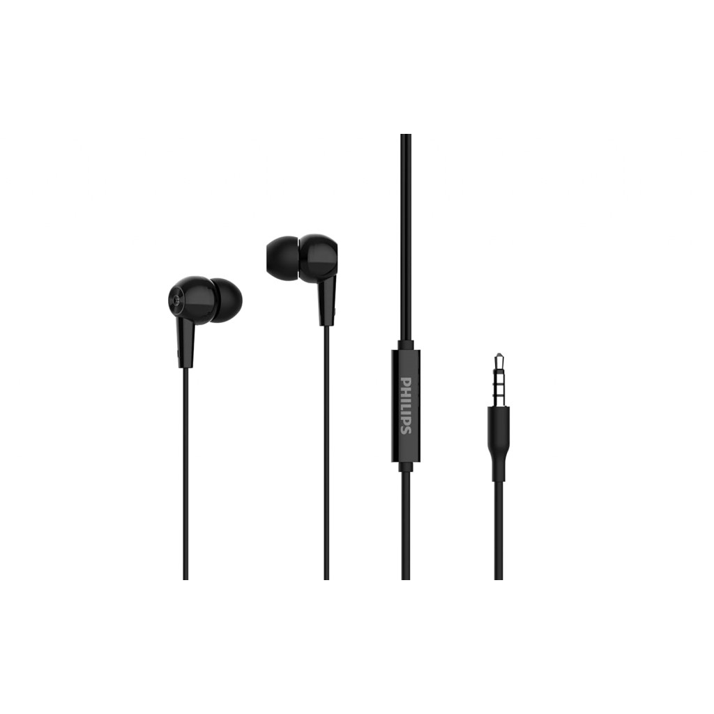 Philips Audio SHE1505 Wired in Ear Earphones with Mic (Black) Philips Audio SHE1505 Wired in Ear Earphones with Mic (Black)