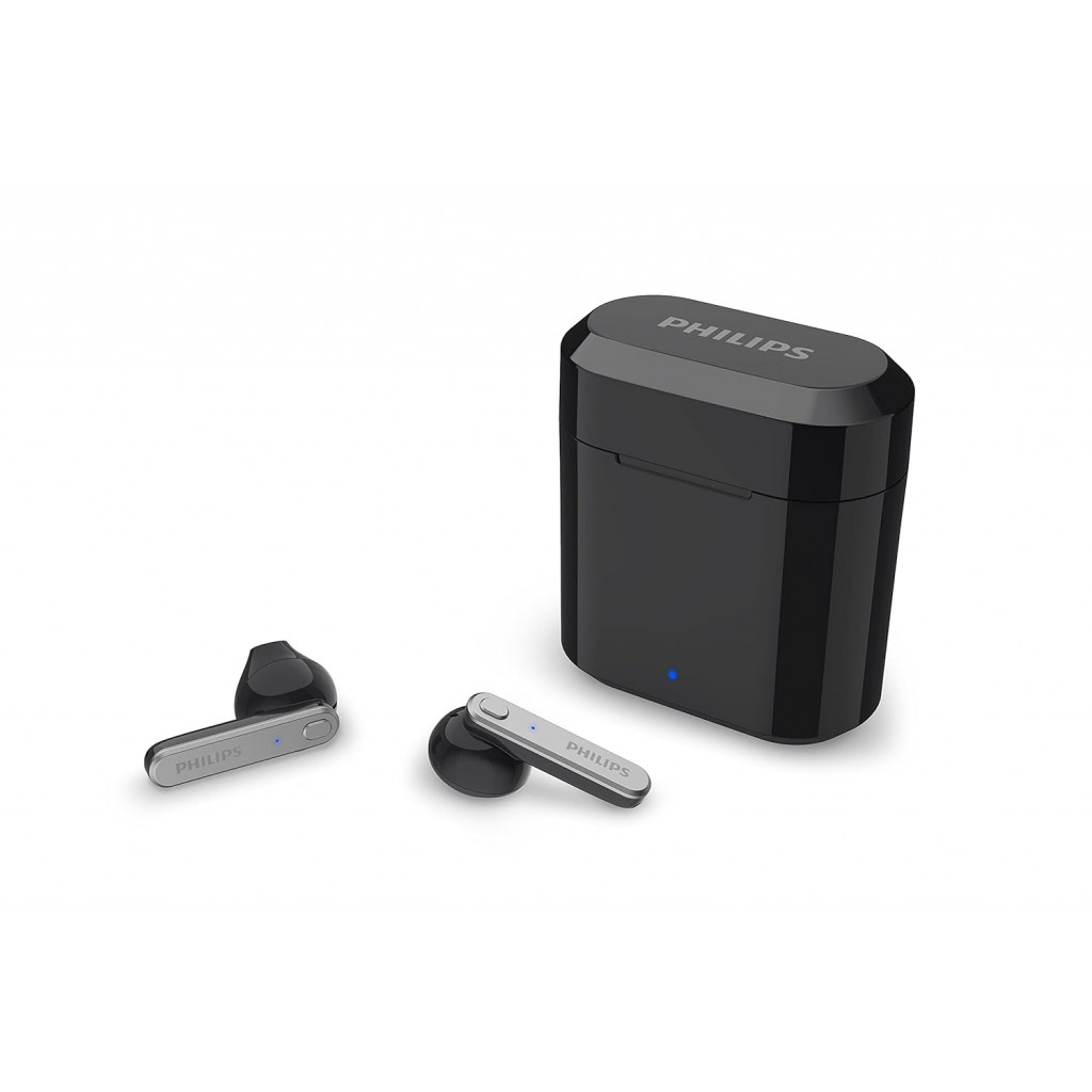 Philips Audio TWS TAT3225 True Wireless Earbuds with 24 Hr Playtime (6+18), IPX4, Bluetooth 5.2, 13 mm Drivers, Voice Assistant (Black) Philips Audio TWS TAT3225 True Wireless Earbuds with 24 Hr Playtime (6+18), IPX4, Bluetooth 5.2, 13 mm Drivers, Voice Assistant (Black)