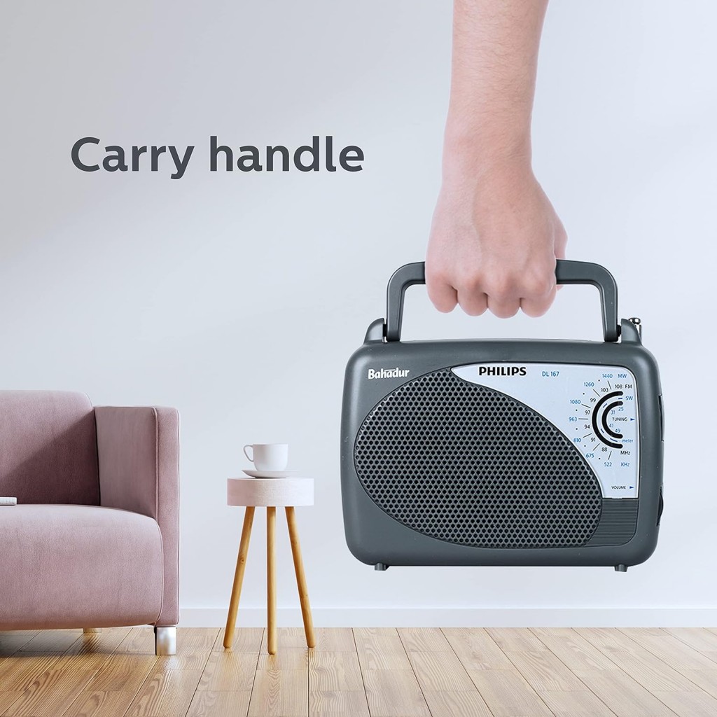 Philips Radio DL167/94 with MW/SW/FM Bands, 2xR20 (UM1),External 3V DC (Optional) Philips Radio DL167/94 with MW/SW/FM Bands, 2xR20 (UM1),External 3V DC (Optional)