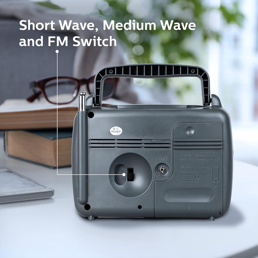 Philips Radio DL167/94 with MW/SW/FM Bands, 2xR20 (UM1),External 3V DC (Optional) Philips Radio DL167/94 with MW/SW/FM Bands, 2xR20 (UM1),External 3V DC (Optional)