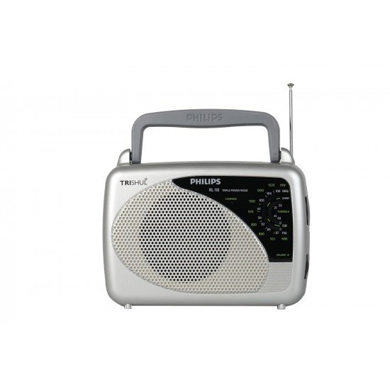 Philips Radio RL118/94 with MW/SW/FM Bands, 200mW RMS soundoutput,3-1 Power Source External Battery