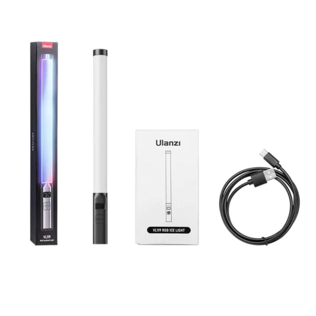 Ulanzi VL119 RGB Light Stick 2500K-9000K Lights Wand Handheld Lamp Tube LED Video Lighting CRI 95+ 2000mAh Photography Studio COD Ulanzi VL119 RGB Light Stick 2500K-9000K Lights Wand Handheld Lamp Tube LED Video Lighting CRI 95+ 2000mAh Photography Studio COD
