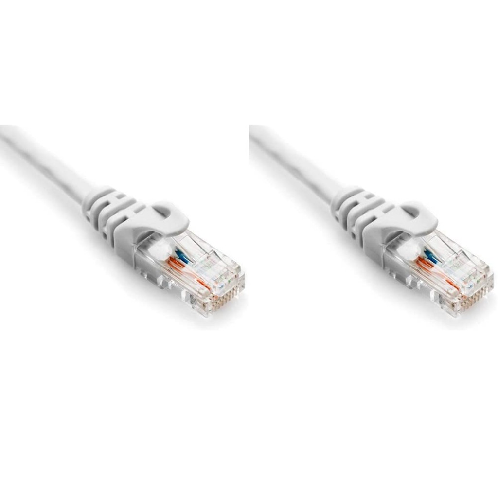 Quantum RJ45 Ethernet Patch/LAN/Router Cable with Gold Plated Connectors Supports Upto 1000Mbps - (3 Meters) - (White) Quantum RJ45 Ethernet Patch/LAN/Router Cable with Gold Plated Connectors Supports Upto 1000Mbps - (3 Meters) - (White)
