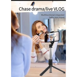 AIRTREE R1 Bluetooth Selfie-Sticks with Remote 3-in-1 Multifunctional Selfie-Stick Tripod Stand Compatible with All Phones