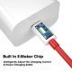 OnePlus Supervooc Type-C to Type-C Cable - Red,White