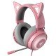 Razer Kraken Kitty RGB USB Gaming Headset: THX 7.1 Spatial Surround Sound - Chroma RGB Lighting - Quartz Pink