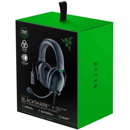 Razer Rz04-03230100-R3M1 Blackshark V2 Wired On Ear Headphones with Mic (Black)