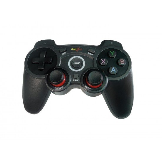 Redgear Elite Wireless Gamepad with Ultra-Precise VR, Vibration Feedback, Smooth AXBY Keys for PC(Black)