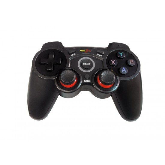 Redgear Elite Wireless Gamepad with Ultra-Precise VR, Vibration Feedback, Smooth AXBY Keys for PC(Black)