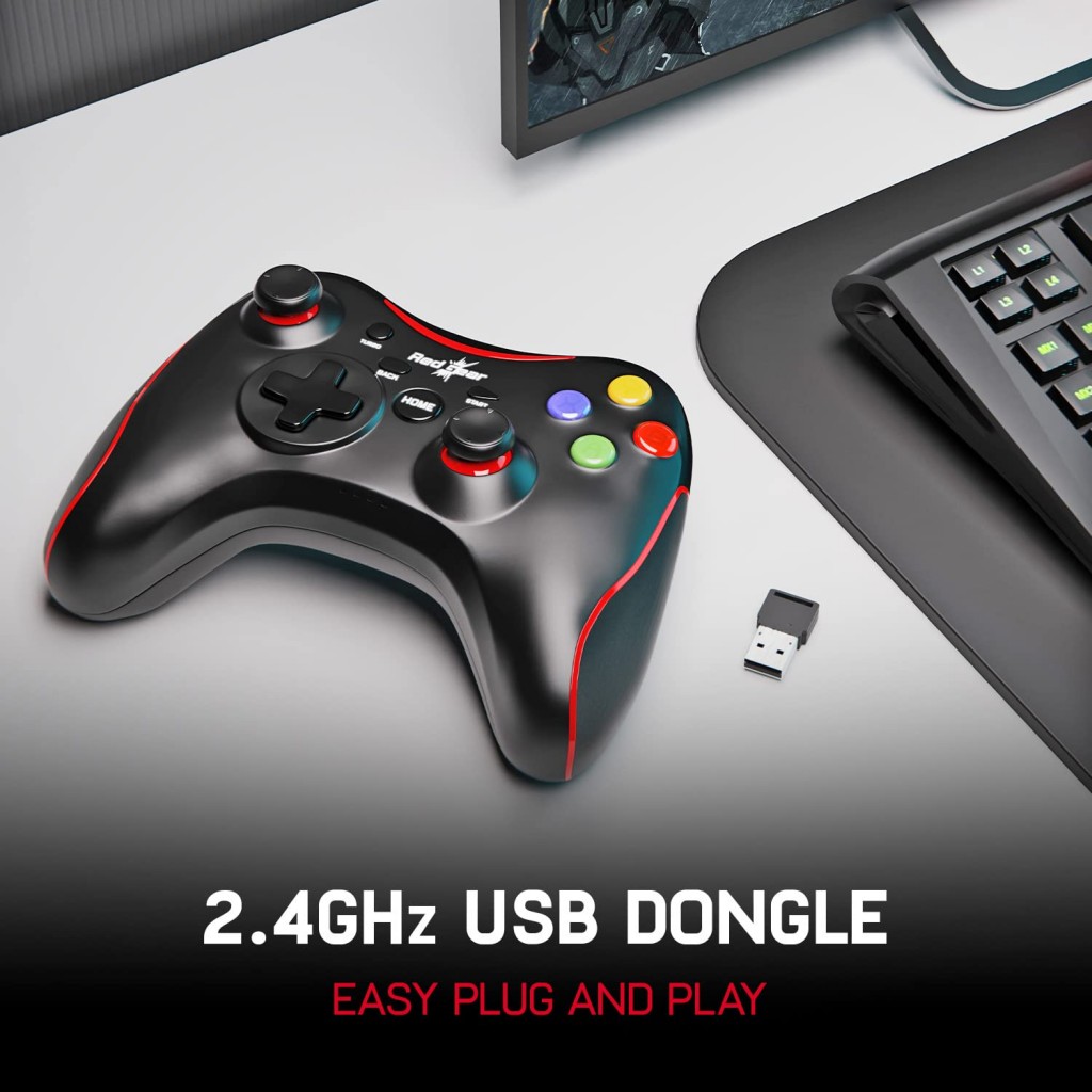 Redgear Pro Wireless Gamepad with 2.4GHz Wireless Technology for PC(Compatible with Windows 7/8/8.1/10 only) Redgear Pro Wireless Gamepad with 2.4GHz Wireless Technology for PC(Compatible with Windows 7/8/8.1/10 only)