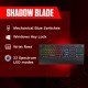 Redgear Shadow Blade Mechanical Keyboard with Drive Customization, Spectrum (Black)