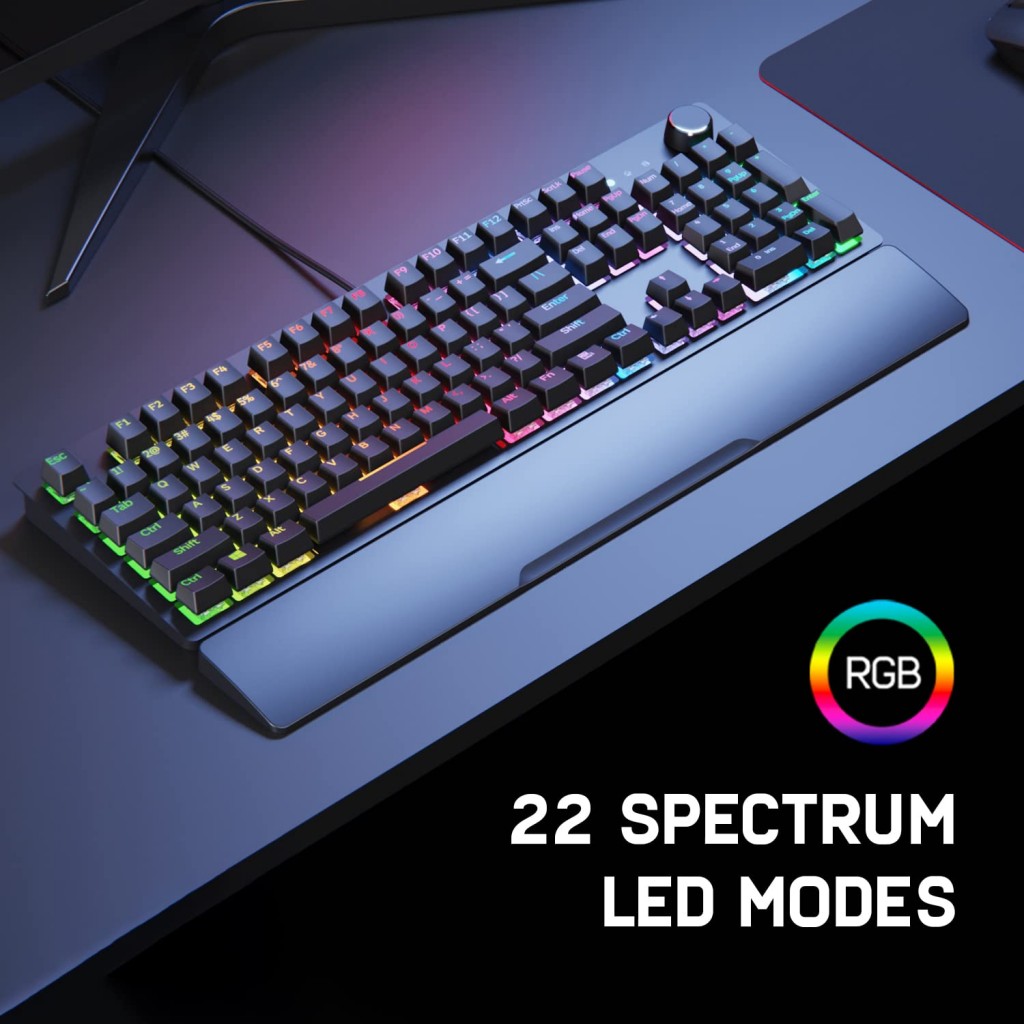 Redgear Shadow Blade Mechanical Keyboard with Drive Customization, Spectrum (Black) Redgear Shadow Blade Mechanical Keyboard with Drive Customization, Spectrum (Black)
