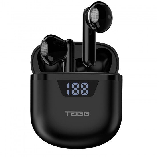 TAGG Liberty Buds Mini Truly Wireless in Ear Earbuds with Quad Mic, (Black)