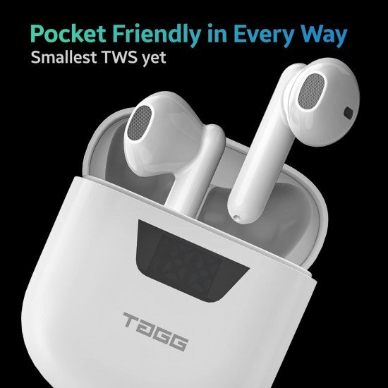 TAGG Newly Launched Liberty Buds Mini Truly Wireless in Ear Earbuds (White)