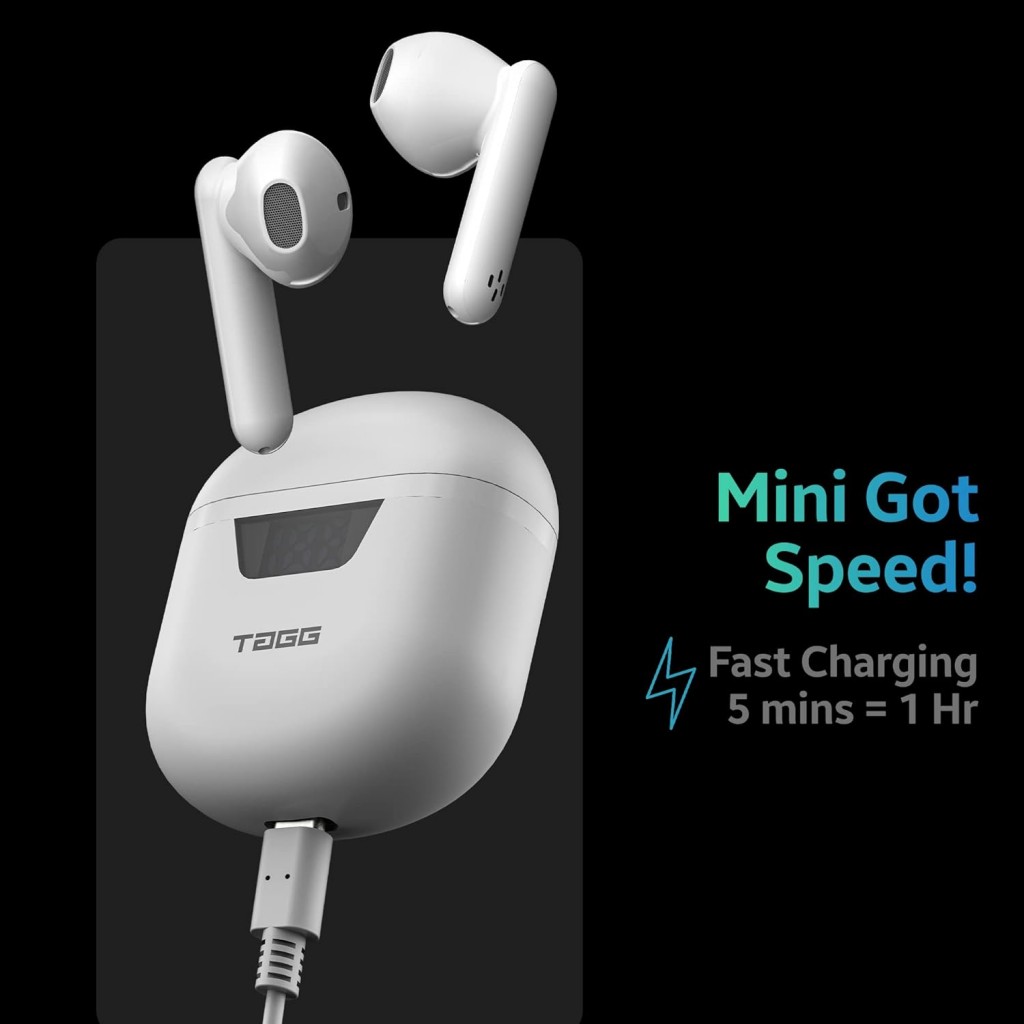 TAGG Newly Launched Liberty Buds Mini Truly Wireless in Ear Earbuds (White) TAGG Newly Launched Liberty Buds Mini Truly Wireless in Ear Earbuds (White)