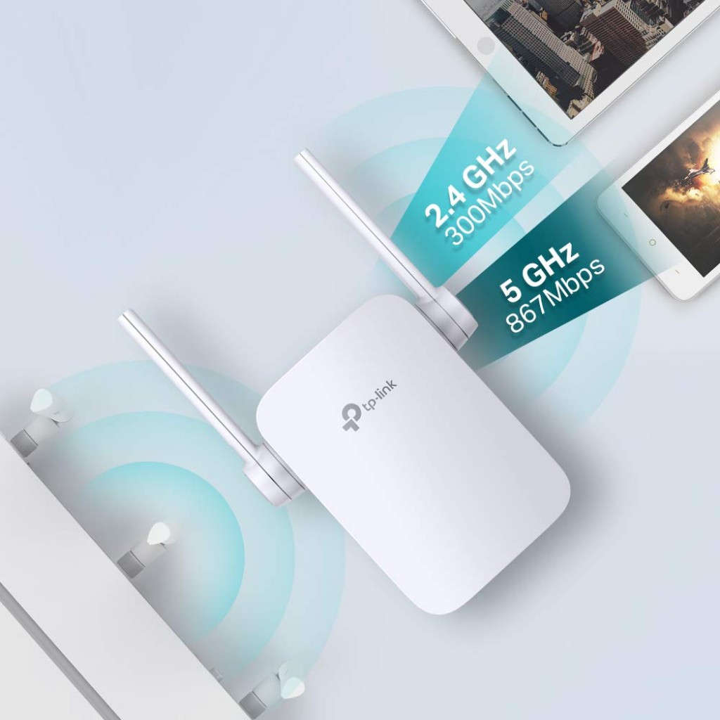 TP-Link AC1200 WiFi Range Extender | Up to 1200Mbps Speed | Dual Band Wireless Extender, Repeater, Signal Booster, Access Point| Easy Set-Up | Extends Internet Wi-Fi (RE305) TP-Link AC1200 WiFi Range Extender | Up to 1200Mbps Speed | Dual Band Wireless Extender, Repeater, Signal Booster, Access Point| Easy Set-Up | Extends Internet Wi-Fi (RE305)