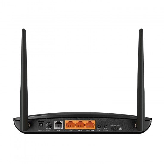 TP-Link TL-MR100 300Mbps 2.4GHz Wireless N 4G LTE, Wi-Fi N300, Black