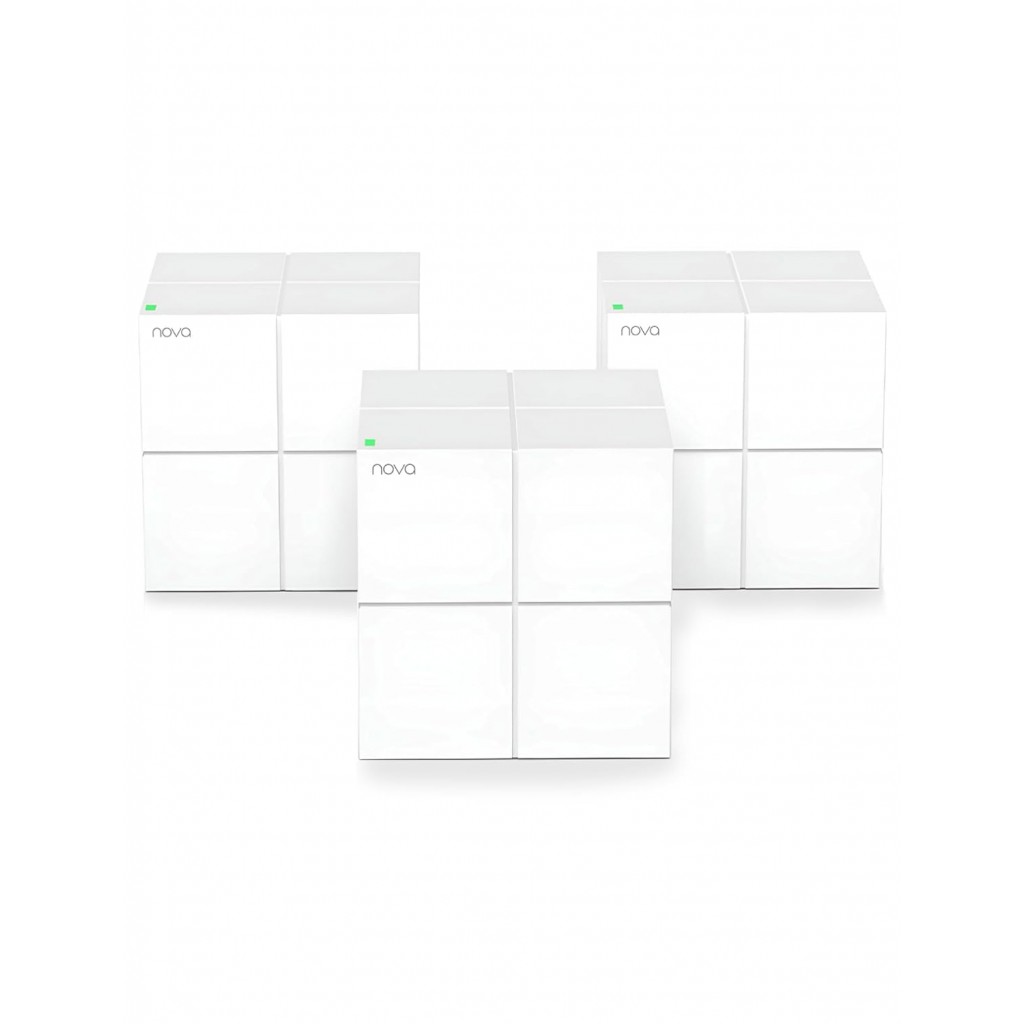 Tenda Nova MW6(3-Pack) Whole Home Mesh Dual Band 1200 Mbps Router WiFi System Coverage up to 6, White Tenda Nova MW6(3-Pack) Whole Home Mesh Dual Band 1200 Mbps Router WiFi System Coverage up to 6, White