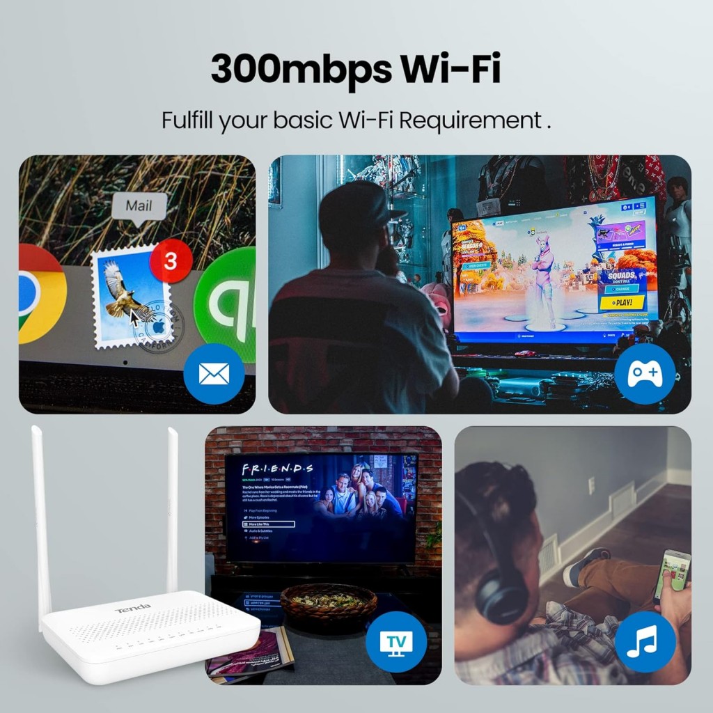 Tenda Wi-Fi GPON ONT (AC1200-HG9) Tenda Wi-Fi GPON ONT (AC1200-HG9)