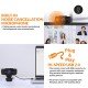 Tizum ZW79- HD 720p Webcam, Widescreen Viewing Angle, Auto Light Correction, Noise-Reducing Mic, for Skype