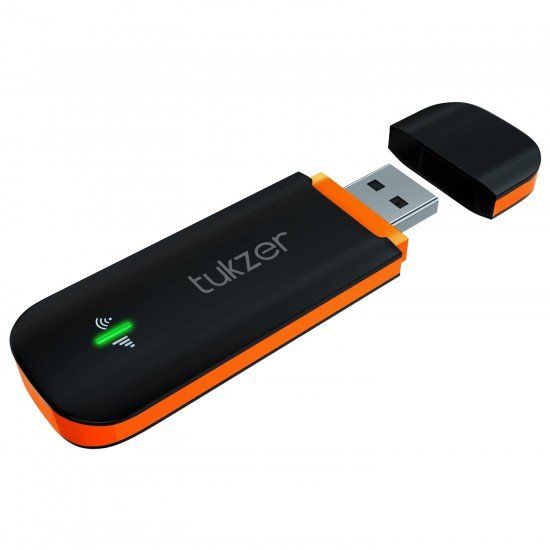 Tukzer 4G LTE Wireless USB Dongle Stick with All SIM Network Support Plug  (Black)