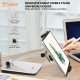 Tukzer Foldable Professional Tablet & Mobile Stand Holder with 360° Swivel & Height/Angle Adjustment (Grey)