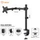 Tukzer Single 13 to 27-inch(33 to 68.5cm) LCD Monitor Desk Mount Stand l (TZ-T19)