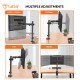 Tukzer Single 13 to 27-inch(33 to 68.5cm) LCD Monitor Desk Mount Stand l (TZ-T19)