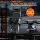 Tukzer Universal Car Mount Mobile Holder Stand| Strong Suction Cup, Double Shift Locking for Dashboard Windshield,Black