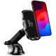 Tukzer Universal Car Mount Mobile Holder Stand| Strong Suction Cup, Double Shift Locking for Dashboard Windshield,Black