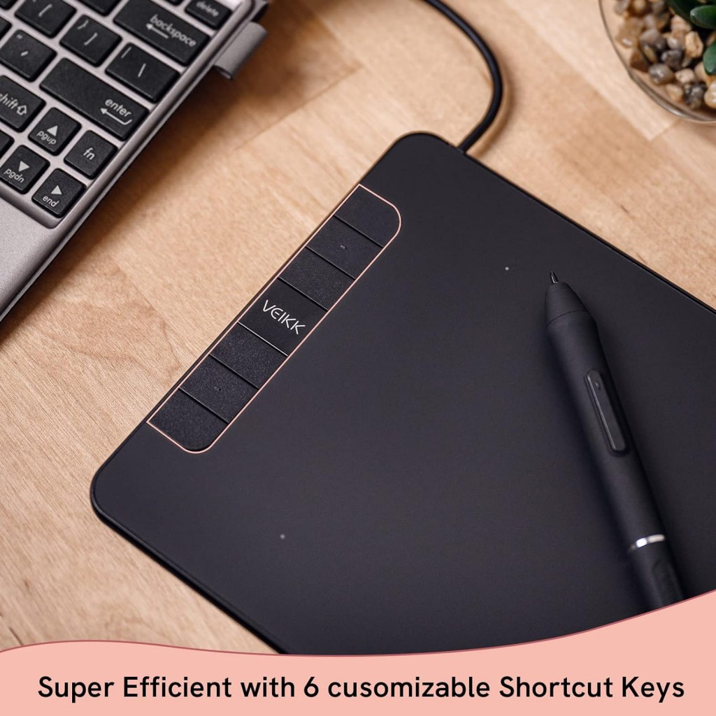 VEIKK VK640 Drawing Tablet 6x4 inch Portable Pen Tablet with 8192 Levels Battery-Free Stylus Graphic Tablet VEIKK VK640 Drawing Tablet 6x4 inch Portable Pen Tablet with 8192 Levels Battery-Free Stylus Graphic Tablet