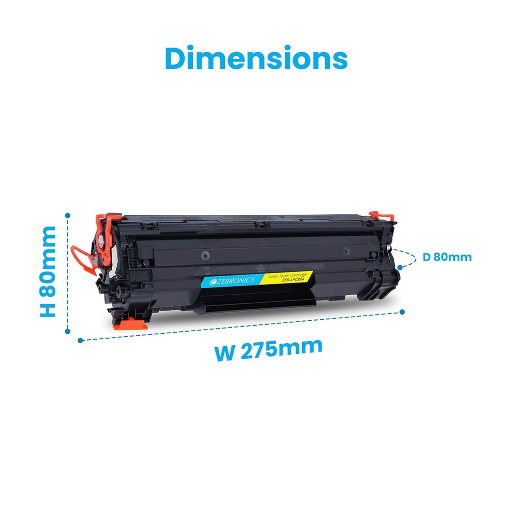 ZEBRONICS ZEB-LPC88A Laser Toner Printer Cartridge for HP Laser Jet (Black) ZEBRONICS ZEB-LPC88A Laser Toner Printer Cartridge for HP Laser Jet (Black)