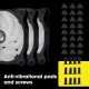 ZEBRONICS ZEB-PGF500C Premium Chassis ARGB Fans Combo Kit with RGB Controller