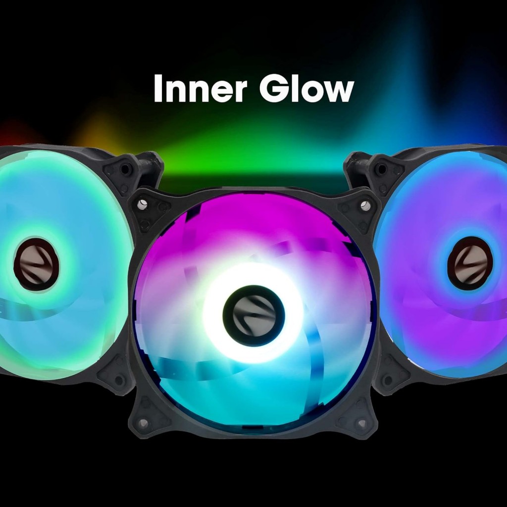 ZEBRONICS ZEB-PGF500C Premium Chassis ARGB Fans Combo Kit with RGB Controller ZEBRONICS ZEB-PGF500C Premium Chassis ARGB Fans Combo Kit with RGB Controller