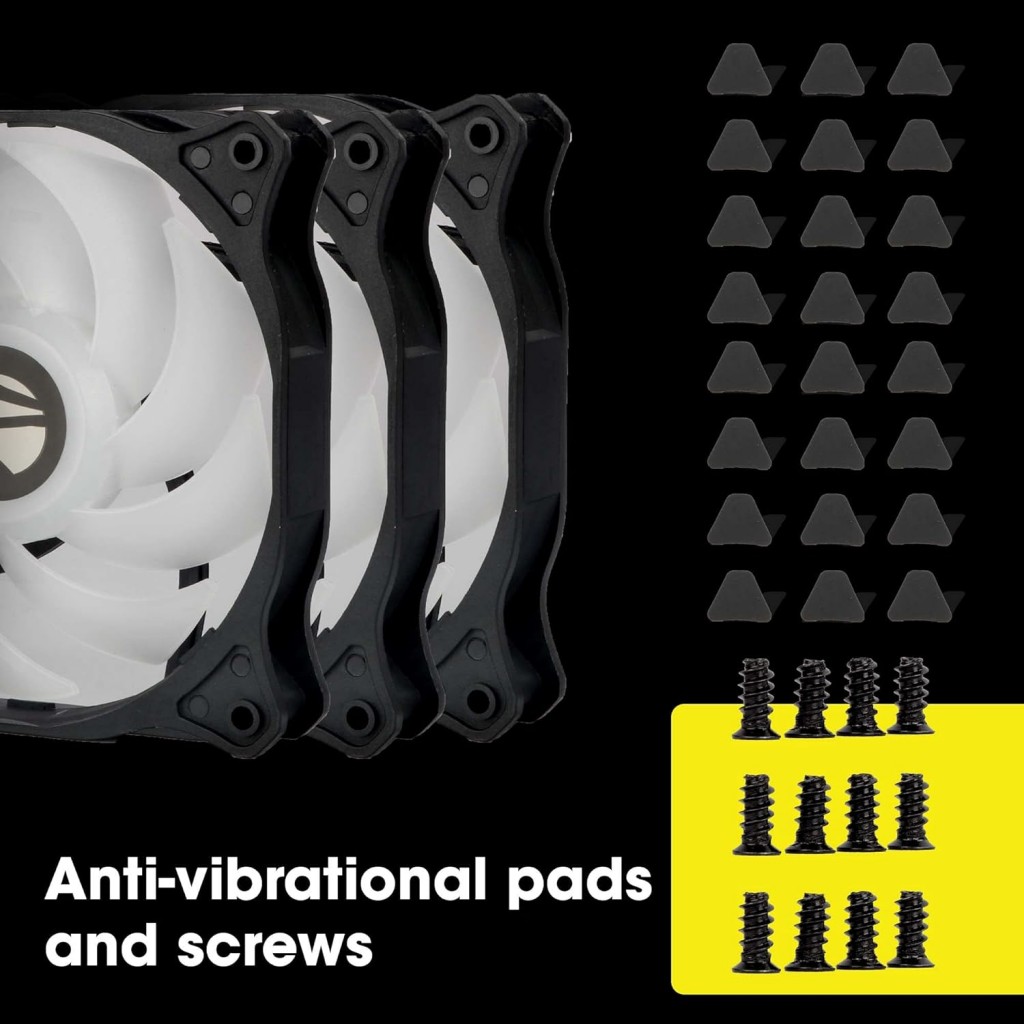 ZEBRONICS ZEB-PGF500C Premium Chassis ARGB Fans Combo Kit with RGB Controller ZEBRONICS ZEB-PGF500C Premium Chassis ARGB Fans Combo Kit with RGB Controller