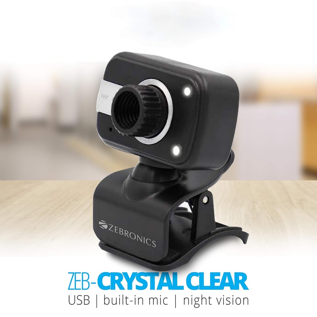 ZEBRONICS Zeb-Crystal Clear Web Camera with 3P Lens ZEBRONICS Zeb-Crystal Clear Web Camera with 3P Lens