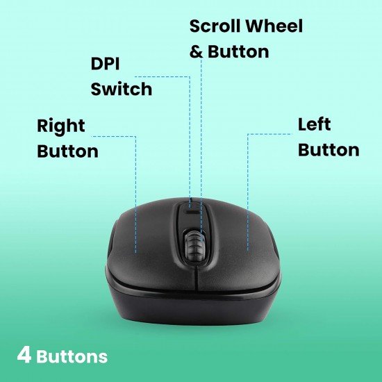 ZEBRONICS Zeb-Dash Plus 2.4GHz High Precision Wireless Mouse