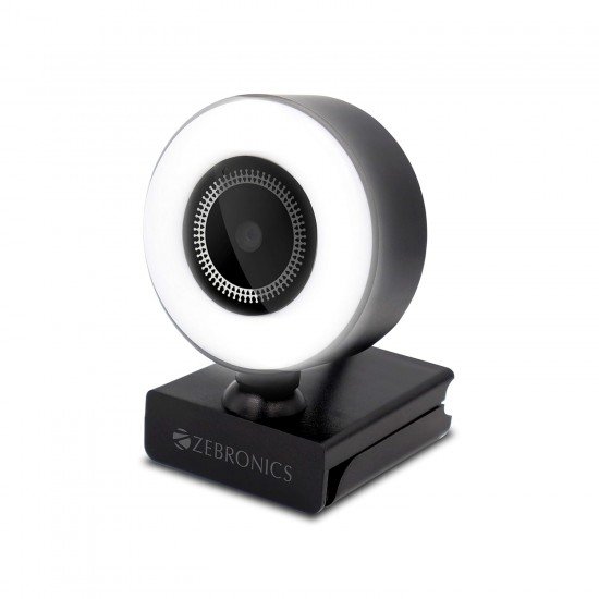 ZEBRONICS Zeb-Ultimate Star webcamera with 5P Lens  Full HD Resolution with Built-in mic