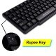 Zebronics Wired Keyboard and Mouse Combo with 104 Keys and a USB Mouse with 1200 DPI - JUDWAA 750