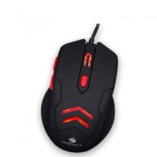 Zebronics Zeb Feather - Premium USB Gaming Mouse with 6 Buttons