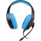 Zebronics Zeb-Rush (Blue) Premium Wired Gaming On Ear Headphone with RGB LEDs, Dual 3.5mm Jack, Converter